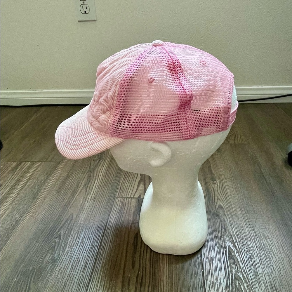 Pink Baseball Cap with Embroidered Logo - Picture 3 of 10